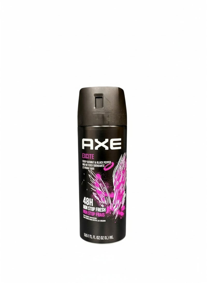 اكس براند بخاخ مزيل عرق أكس إكسايت (AXE Excite) - 250 مل - عطر خشبي جذاب مع لمسة من الحلاوة - Image 1